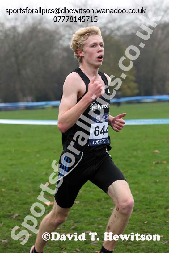 Junior men's European Cross Country Trials, Sefton Park, Liverpool. Photo: David T. Hewitson/Sports for All Pics